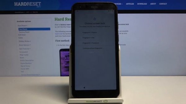 How to Skip Google Verification in CAT S62 Pro – Remove Factory Reset Protection