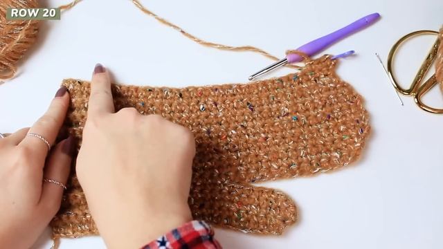 Crochet Mittens Tutorial - The Easiest Way!