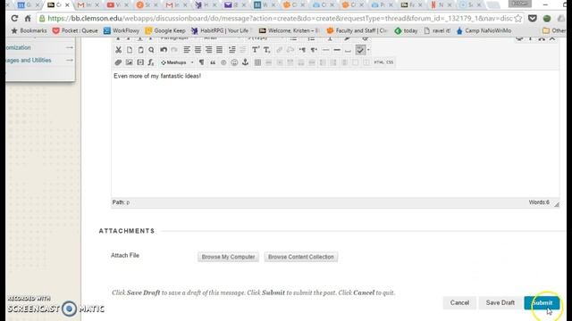 Creating and Replying to Threads in Blackboard Discussions смотреть онлайн