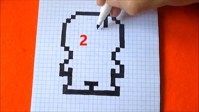 Дораэмон Как рисовать Кота по клеточкам в тетради Пиксель Арт Doraemon How to Draw Pixel Art смотреть онлайн