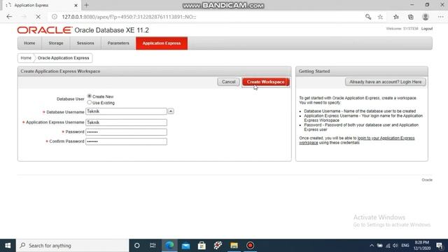 Part2 Sesudah Instalasi oracle 11 saya coba login ke aplikasi oraclenya смотреть онлайн