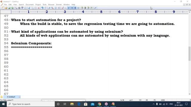 SELENIUM with JAVA tutorials || Demo - 1 || by Mr. Mahesh On 22-02-2021 @8AM IST смотреть онлайн
