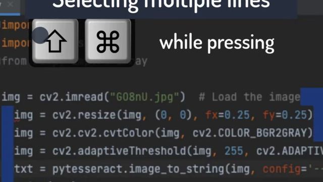 Selecting multiple lines PyCharm - Mac смотреть онлайн