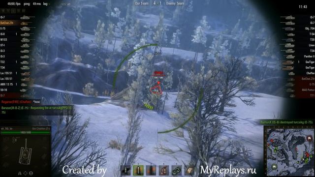 WOT: Arctic Region - Bat Chatillon 25 t - 2 frags смотреть онлайн
