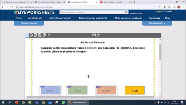 Çalışma Sayfalarınızı Etkileşimli Hale Getirin! - Liveworksheets смотреть онлайн