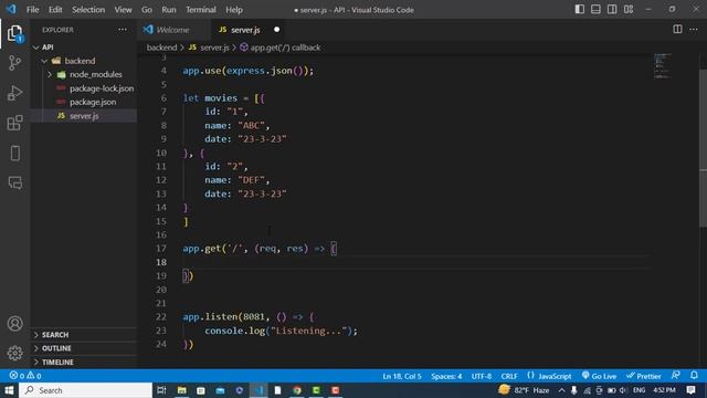 Building a REST API using Node JS & Express смотреть онлайн