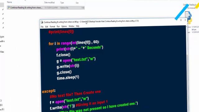 Python - Continue reading and writing file смотреть онлайн