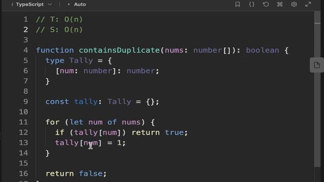 Contains Duplicate - Leet Code 217 - TypeScript смотреть онлайн