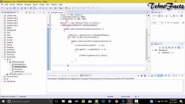 Sliding Panel in Java || By Techno Factz смотреть онлайн