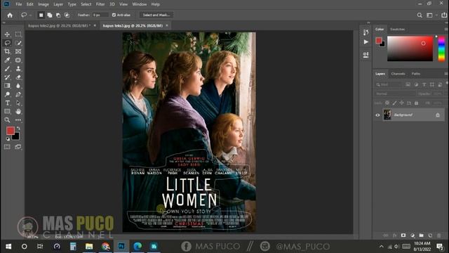 Cara Menghapus Menghilangkan Objek Tulisan Teks Tanpa Merusak Background Foto di Adobe Photoshop смотреть онлайн