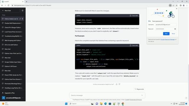 Python delete line in file without loading complete file смотреть онлайн