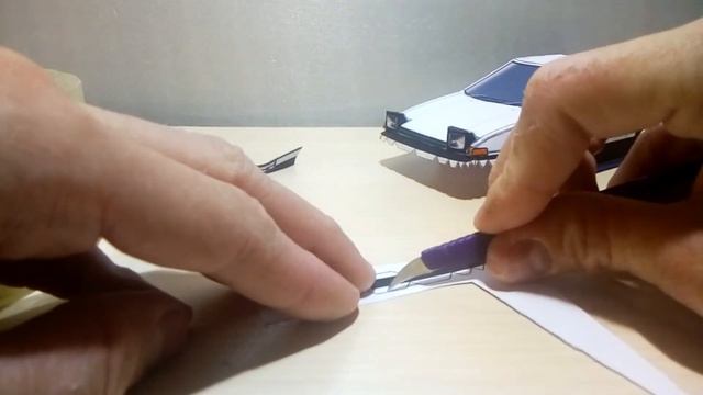 Toyota AE86 Trueno из бумаги - Как сделать машину из бумаги смотреть онлайн