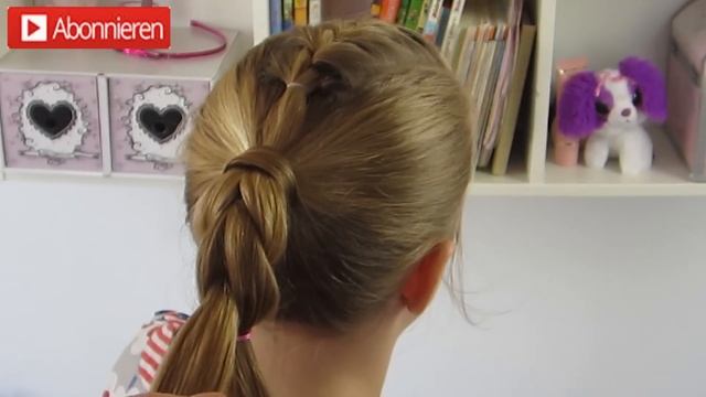 durchgezogener Zopf♥ besser als flechten♥Frisur für Mädchen смотреть онлайн