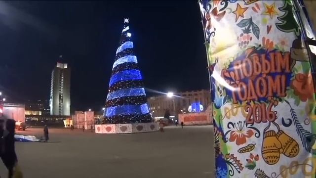 Владивосток вечерняя прогулка по городу 21 декабря 2015. смотреть онлайн