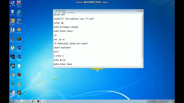 Как создать winlocker в БЛОКНОТЕ смотреть онлайн