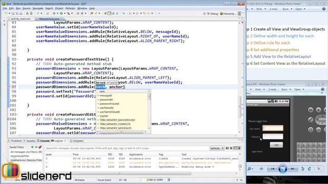61 Relative Layout Using Java Building a Login Screen Part 4 Android UI Tutorial HD смотреть онлайн
