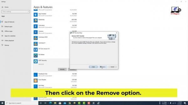 How to uninstall ESET smart security windows 10