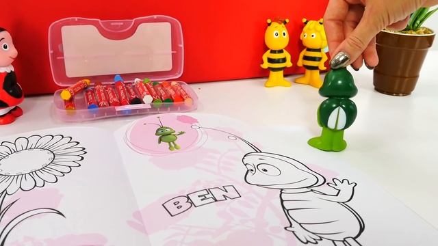 Пчелка Майя и Раскраска. Развивающее видео смотреть онлайн