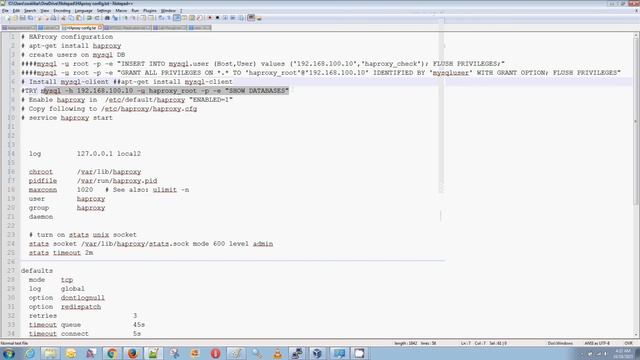 MYSQL HAPROXY LOAD Balancing смотреть онлайн