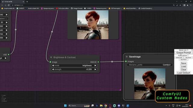 Stable Diffusion ComfyUI More Control | Image Custom Nodes ComfyUI | ComfyUI Text2img Workflow смотреть онлайн