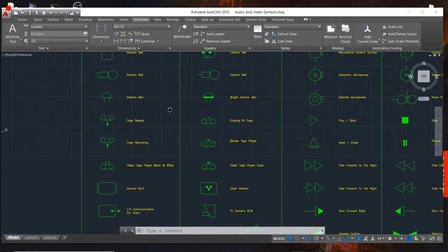 Autocad Blocks for Electronics Audio and Video Symbols смотреть онлайн