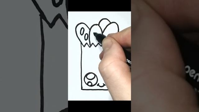 КАК нарисовать ХЛЕБ #shorts смотреть онлайн