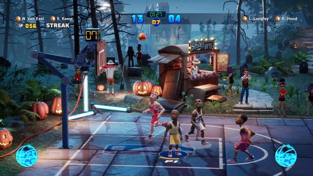 NBA 2K PLAYGROUNDS 2 NEW HALLOWEEN COURT GAMEPLAY смотреть онлайн