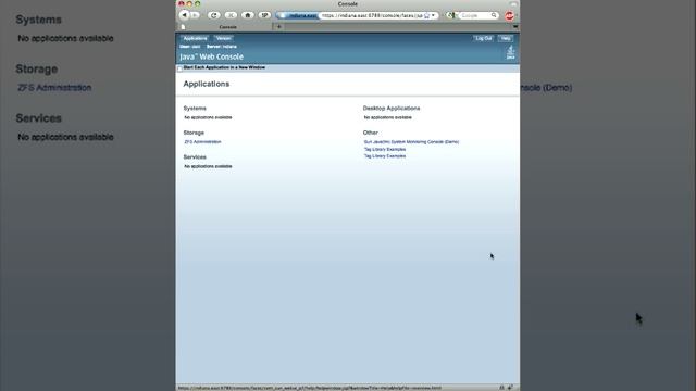 Sun Java Web Console смотреть онлайн