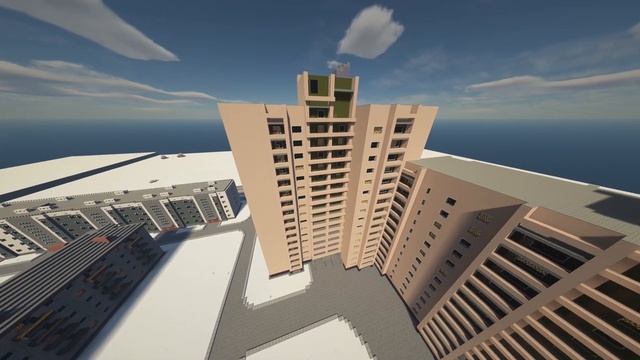 Советский город в Minecraft \31/ Приозёрская пятиэтажка смотреть онлайн