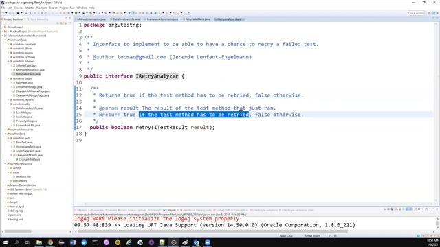 Selenium Framework - Part 27 - Retry your failed tests - IRetryAnalyzer and IAnnotationTransformer смотреть онлайн