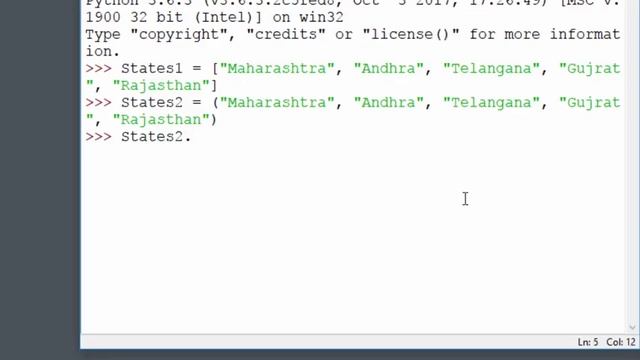 Learn Python in Hindi Part 10 (Tuples) смотреть онлайн