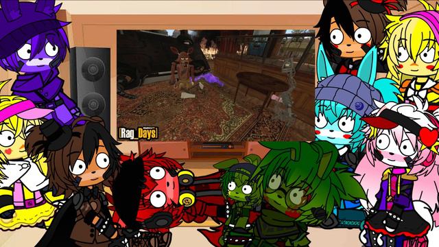 фнаф реагирует на фнаф руг дейс #17 удачливая лиса Гача клуб смотреть онлайн