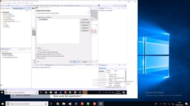 Run your first Java JEE application with maven project on JBOSS смотреть онлайн