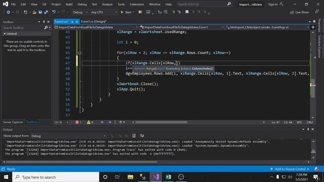 HOW TO IMPORT EXCEL FILE TO DATAGRIDVIEW AND SAVE TO DATABASE USING C# смотреть онлайн