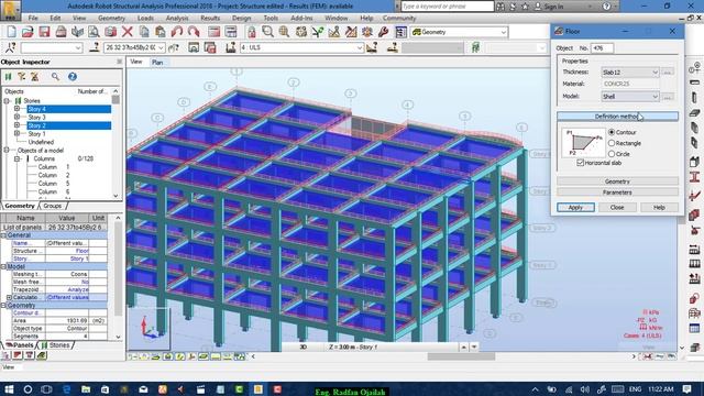 Lesson#6:Analysis of a Structure, Finite Element Analysis of Slabs, Expressing Results смотреть онлайн