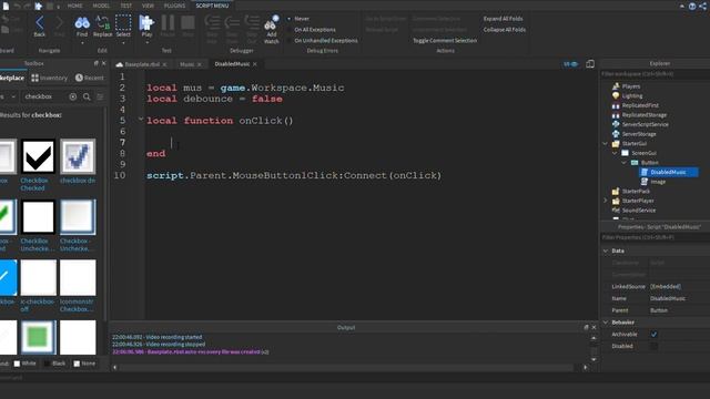 Roblox studio/How to add random music in game with off/on gui! смотреть онлайн