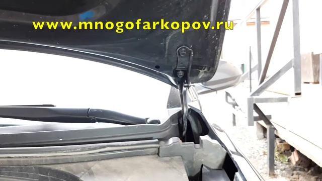 Амортизатор (упор) капота на Hyundai Elantra 12-09 (обзор, установка) смотреть онлайн