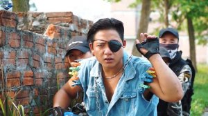 LTT Game Nerf War : Special Miss Couple Winter Warriors SEAL X Nerf Guns Fight Criminal Group Rocke