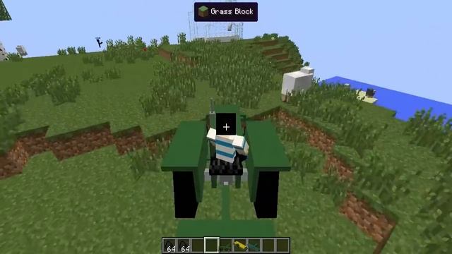 Minecraft : Eğlenceli Mod Tanıtımı : FARMİNG SIMULATOR MODU : Traktörler ve Keçiler смотреть онлайн