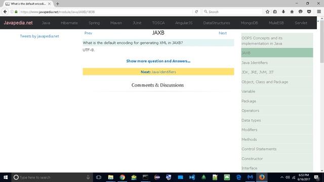 What is the default encoding for generating XML in JAXB?
| javapedia.net смотреть онлайн