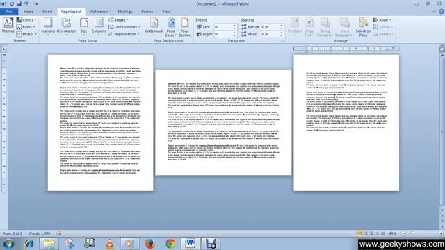 Microsoft Office Word 2010 Section Breaks  Next Page, Continueous, Even Page, Odd Page
