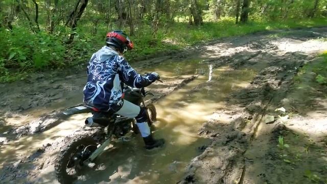 Первый выезд в лес на Irbis TTR 110 смотреть онлайн