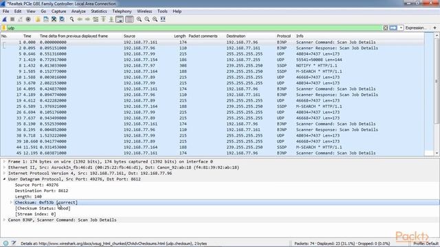 Mastering Wireshark 2 : UDP Analysis смотреть онлайн