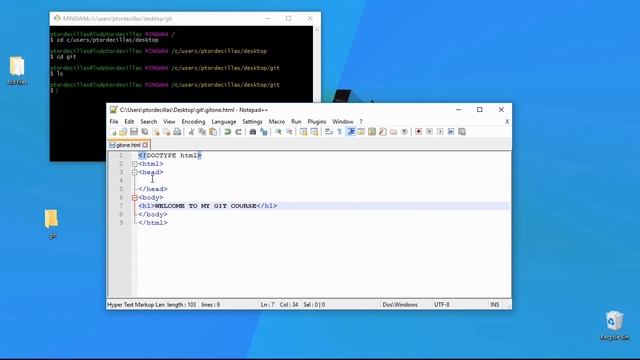 02 - Setup,create folder,files and Git add смотреть онлайн