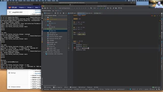 PROG2006: Haskell - function composition, simple I/O, map, filter, Maybe, do notation (basics). смотреть онлайн