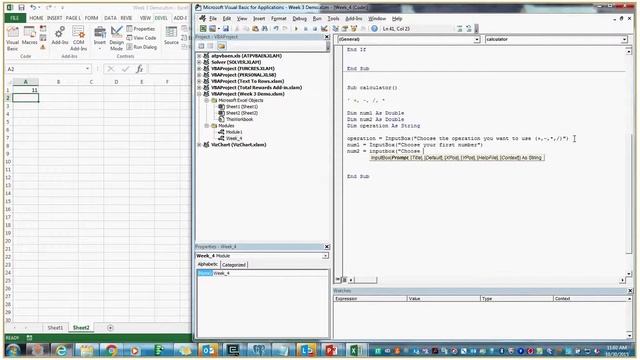 Excel VBA Class - Week 4 смотреть онлайн