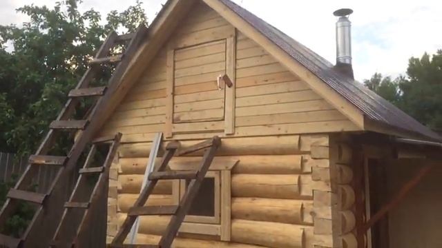 Строительство бани из бревна 2,5х4,5 Самара смотреть онлайн