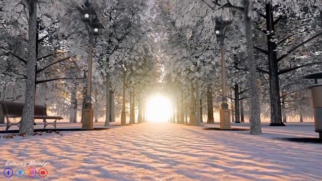 Самая красивая мелодия в мире! Эту музыку можно слушать вечно! ЗИМА СНЕГ. ЛЮБОВЬ! смотреть онлайн