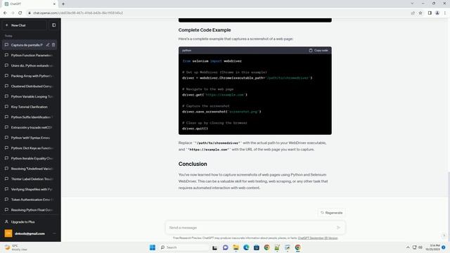 Python screenshot using webdriver смотреть онлайн