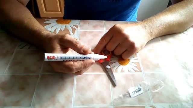 Посылка с JOOM. Маркер для колёс. смотреть онлайн